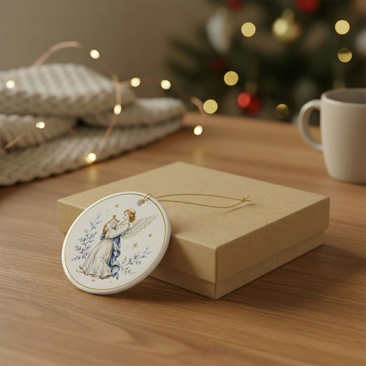 Christmas Angel – Christmas Art Collection 2026 Ceramic Ornament