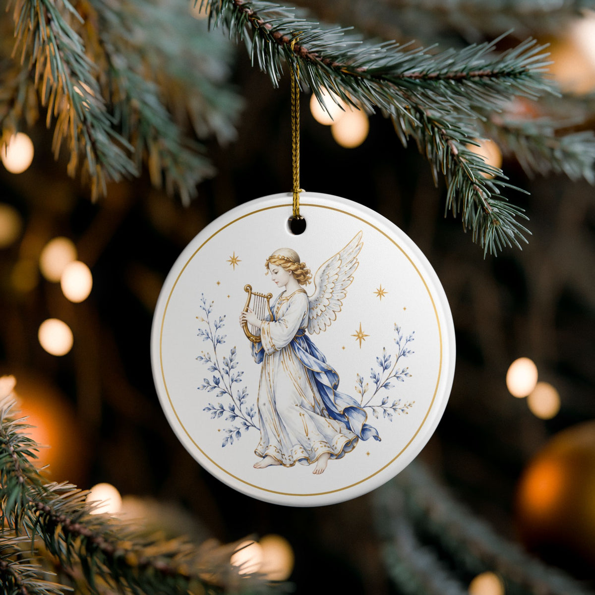 Christmas Angel – Christmas Art Collection 2026 Ceramic Ornament