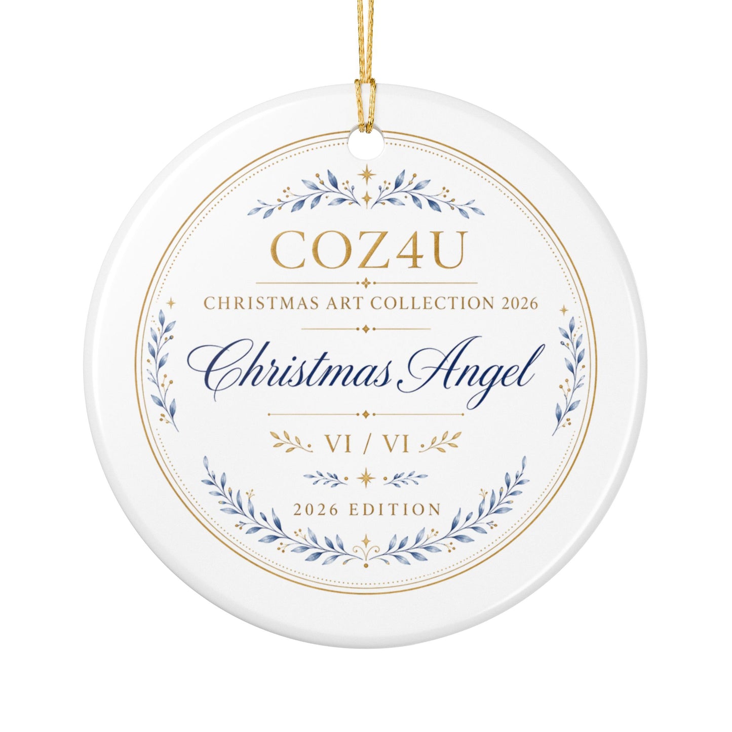 Christmas Angel – Christmas Art Collection 2026 Ceramic Ornament