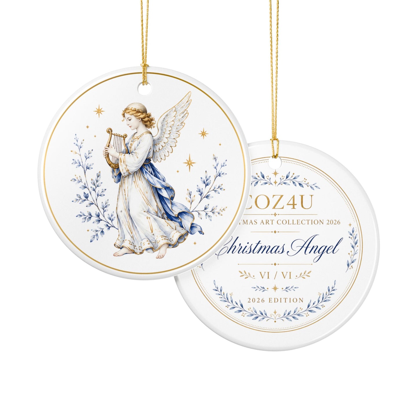 Christmas Angel – Christmas Art Collection 2026 Ceramic Ornament